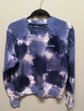 Spiritual Gangster Purple & White Tie-Dye Crewneck Sweatshirt